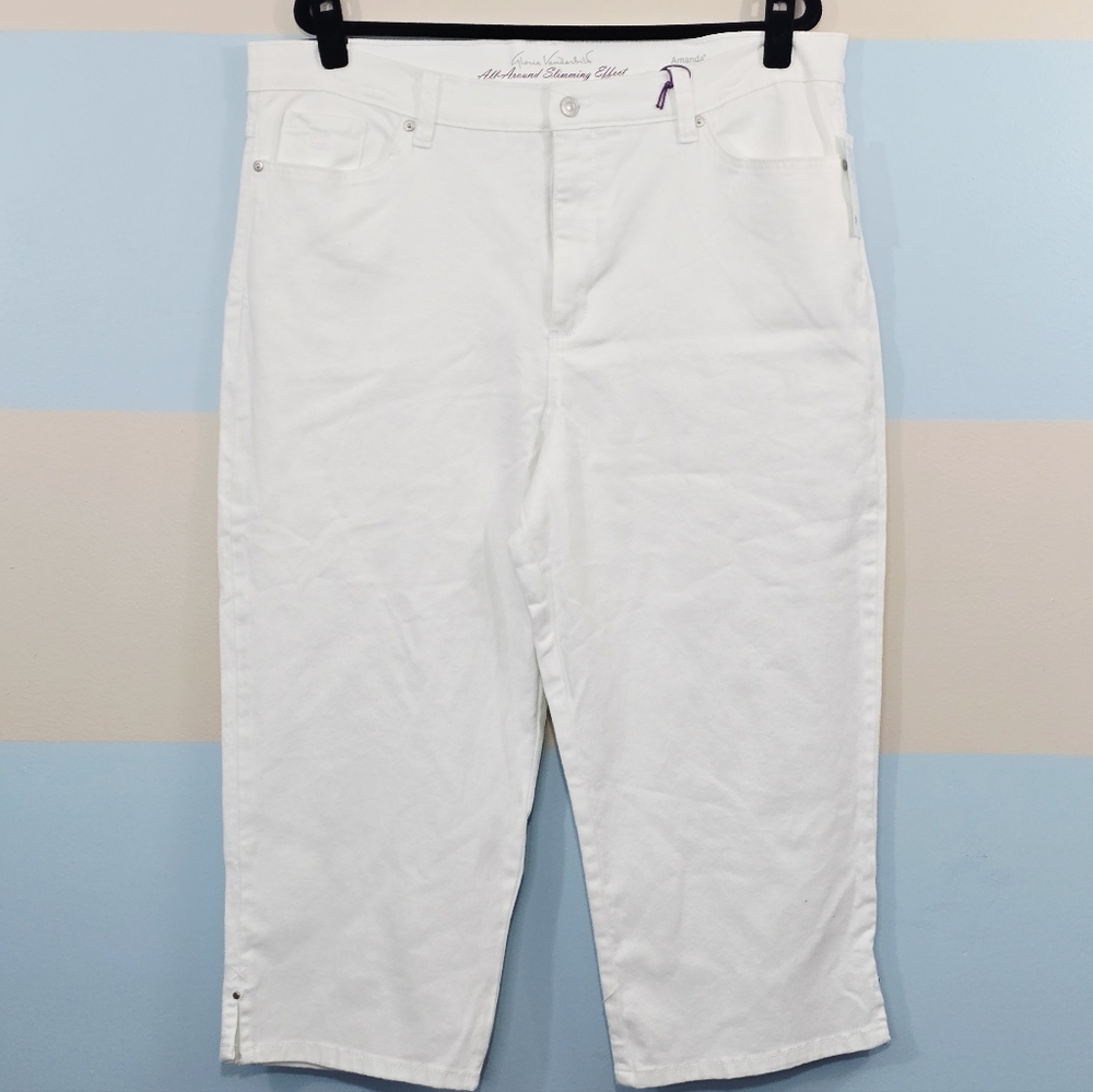 NWT Gloria Vanderbilt Plus Size Amanda Skimmer Capris - Picture 3 of 9